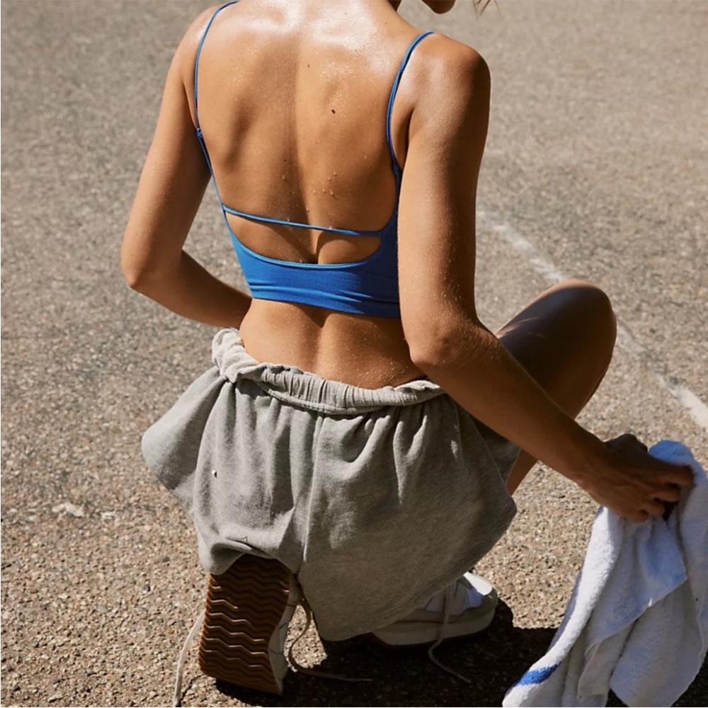 NWOT Free People Tighten Up Low Back Tank Color: Blueprint Size XS/S(0-6) - Picture 3 of 11